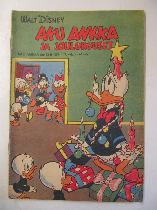 Aku Ankka 1957-12B  Aku Ankka ja joulukuuset.