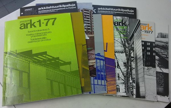 ark Arkkitehti 1977 1-8, Arkkitehtuurikilpailuja 1977 - Finsk arkitekturtidskrift - Finnish Architec