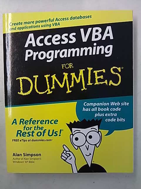 Simpson Alan: Access VBA Programming for Dummies