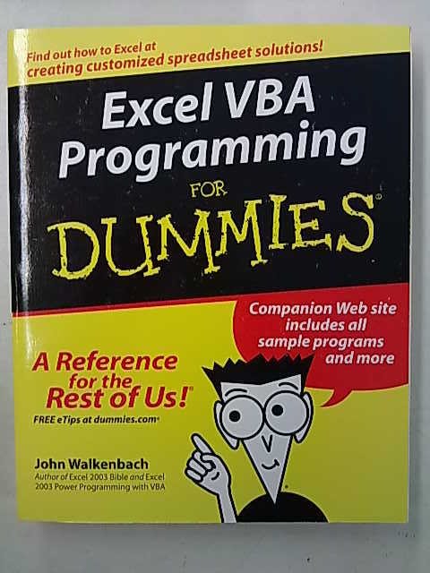 Walkenback John: Excel VBA Programming for Dummies