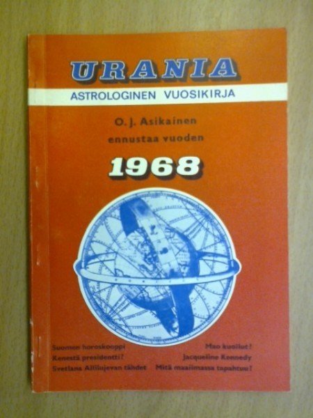 Asikainen O. J.: Urania 1968. Astrologinen vuosikirja
