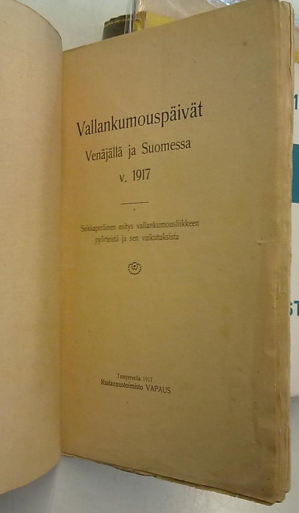 Vallankumous Venäjällä ja Suomessa maaliskuulla 1917