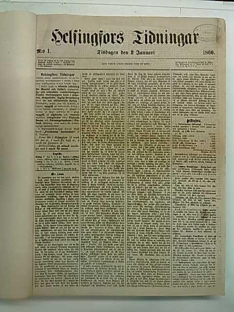 Helsingfors Tidningar 1866 - numerot 1-149 (2.1.-30.6.)