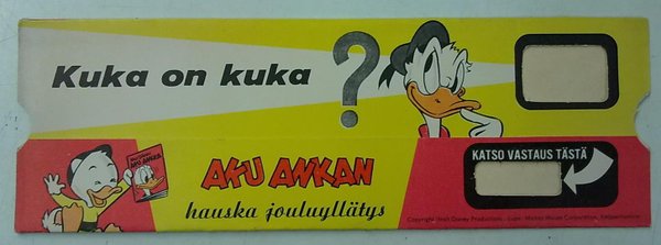 Aku Ankka 1960 tilaajalahja - Aku Ankan väritelevisio ja Aku Ankan väritelevision ohjelma n:o 1-5