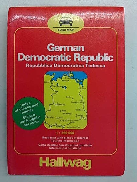 Euro Map 1:500.000 - Deutsche Demokratische Republik. 1980