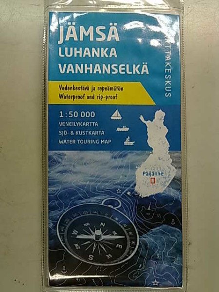 Jämsä Luhanka Vanhanselkä 1:50.000 veneilykartta  2017