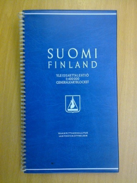 Suomi Finland yleiskarttalehtiö 1:400.000 generalkartblocket