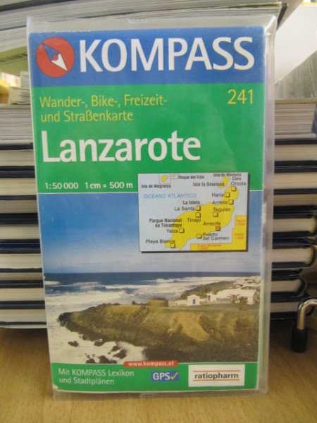 Lanzarote 1:50.000 Wander-, Bike-, Freizeit- und Strassenkarte 2007