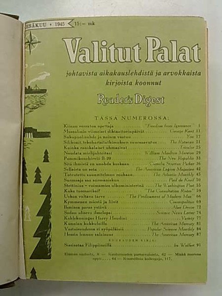 Valitut Palat 1945 (numerot 1-7, kesäkuu-joulukuu)