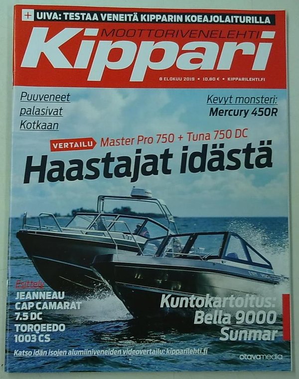 Moottorivenelehti Kippari 2019 numerot 1-4, 7-8, 10-11