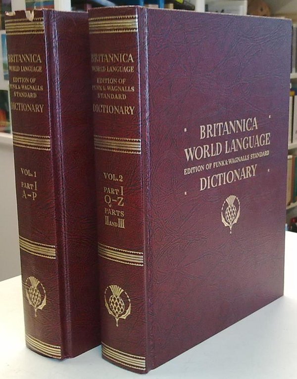 Britannica World Language Edition of Funk and Wagnalls Standard Dictionary 1-2
