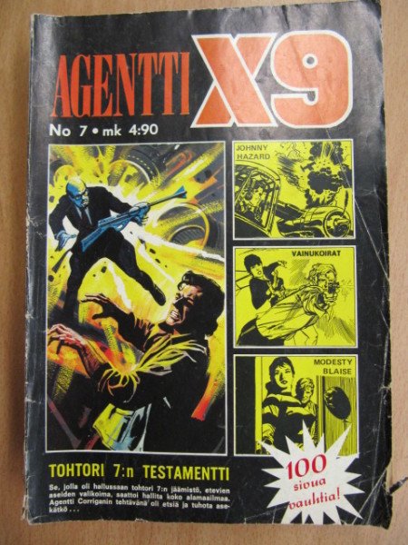 Agentti X9 1975 7 (Modesty Blaise, Johnny Hazard, Agentti Corrigan)