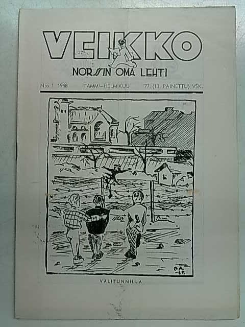 Veikko - Norssin oma lehti N:o 1 1948 tammi-helmikuu 77. (13. painettu) vsk.