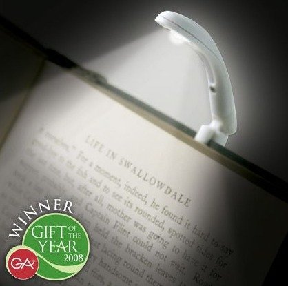 Perhosen kevyt lukuvalo mintunvihreä - Really Tiny Book Light Mint Green (uusi tuote, 24% alv)