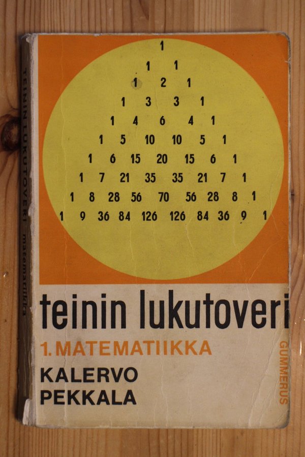 Pekkala Kalervo: Teinin lukutoveri 1. Matematiikka (1. painos)