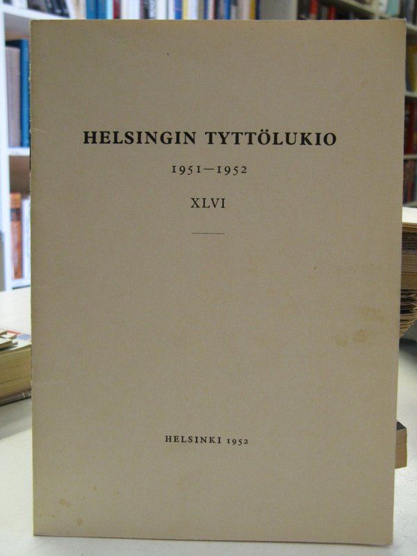 Helsingin tyttölukio 1951-1952 XLVI