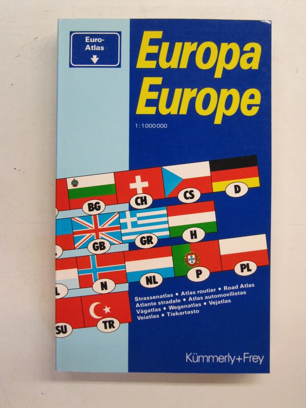 Europa Atlas - Europe Atlas - Euro-Atlas 1:1.000.000 (1996) Tiekartasto