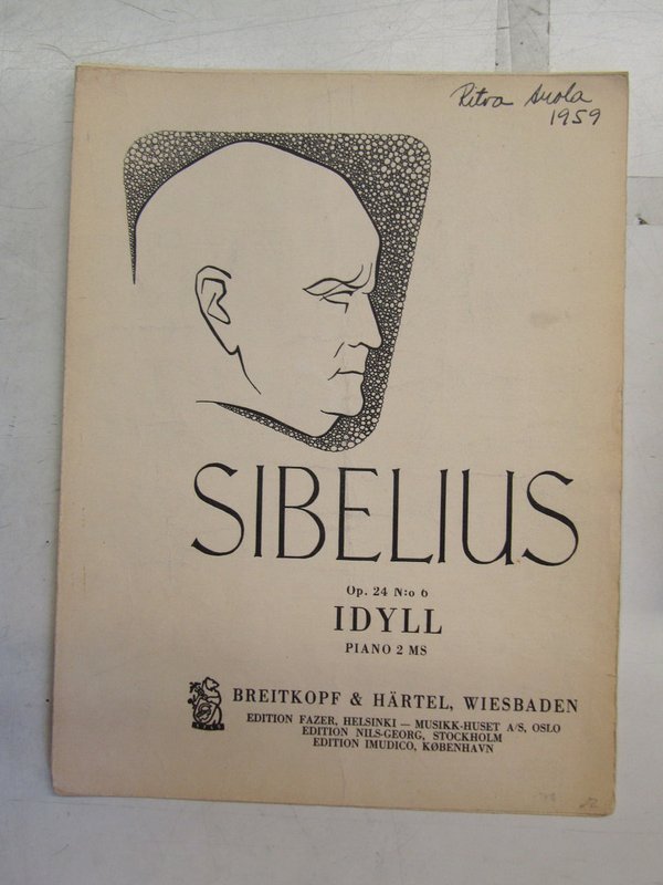 Sibelius Jean: Op. 24 N:o 6 Idyll Piano 2 MS