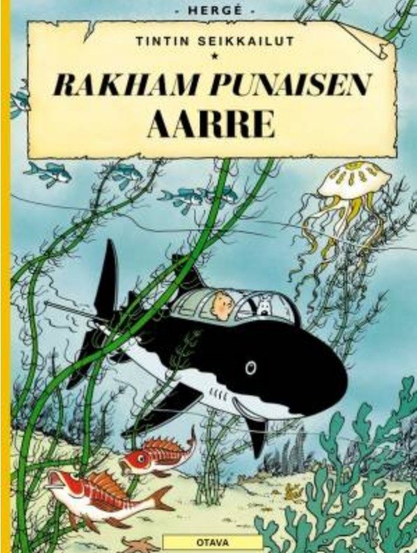 Tintin seikkailut 12 - Rakham Punaisen aarre (uusi kirja, alv 10%)