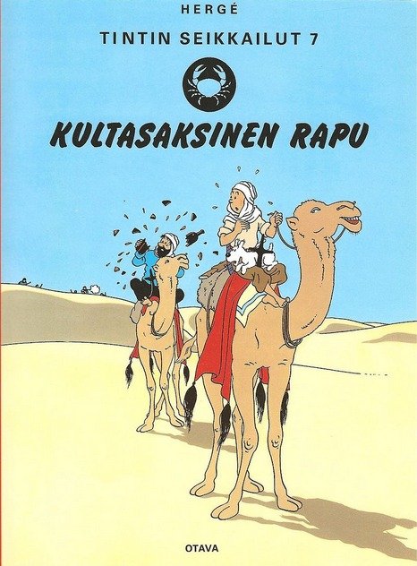Tintin seikkailut 09 - Kultasaksinen rapu (uusi kirja, alv 10%)