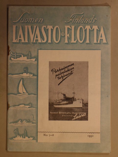 Suomen laivasto 1951 No 7-8 Finlands flotta (lehti)