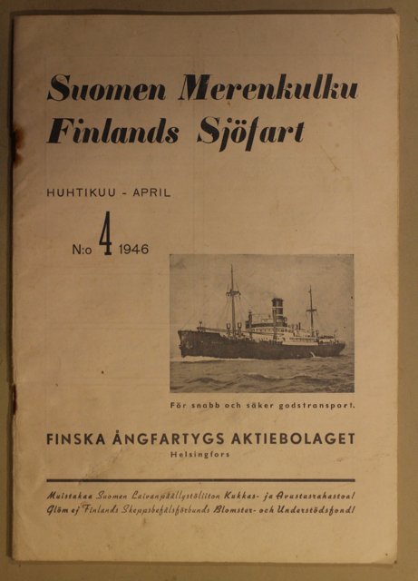 Suomen merenkulku 1946 4 Finlands sjöfart (lehti)