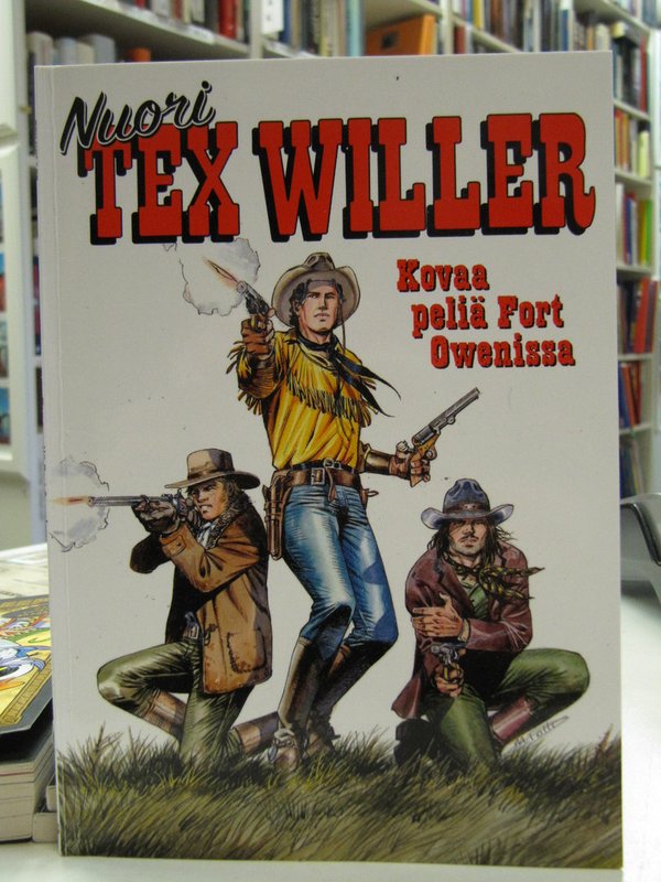 Nuori Tex Willer 33 Kovaa peliä Fort Owenissa