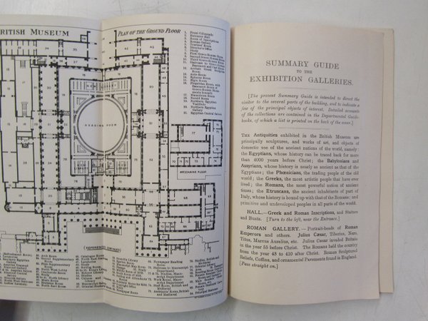Summary Guide to the Exhibition Galleries of the British Museum, with Plans and Illustrations (1923)