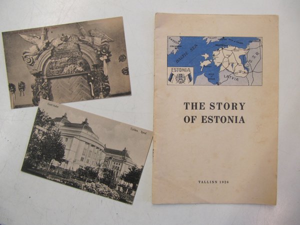 The Story of Estonia (1926) - mukana kaksi postikorttia.