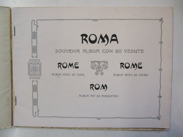Roma souvenir album con 60 vedute (matkailuesite)